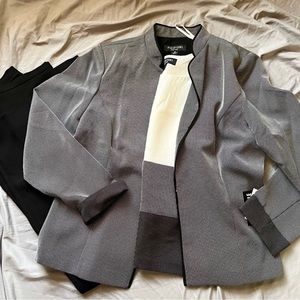 Perceptions 3 Piece Pant Suit 14 x 31” Black and Cream.